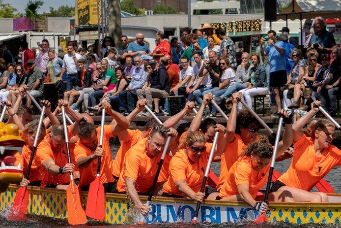 Het Drakenbootfestival in Helmond in 2019.
