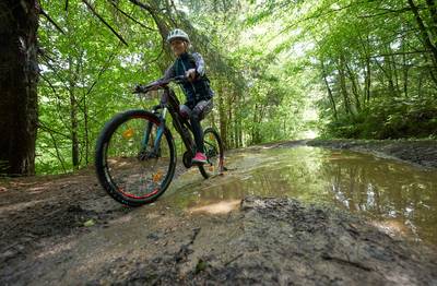 Streep door MTB De Merentocht in Wintelre