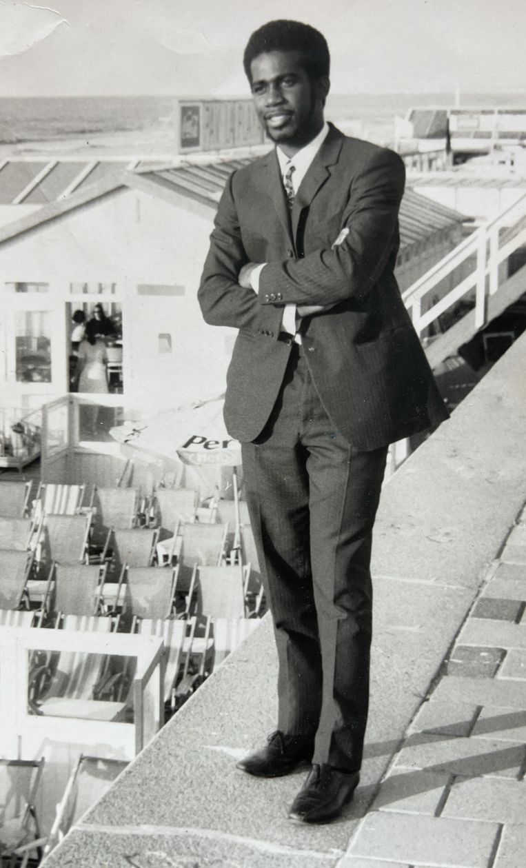 Hubert Fermina in de jaren zeventig in Scheveningen. Beeld   