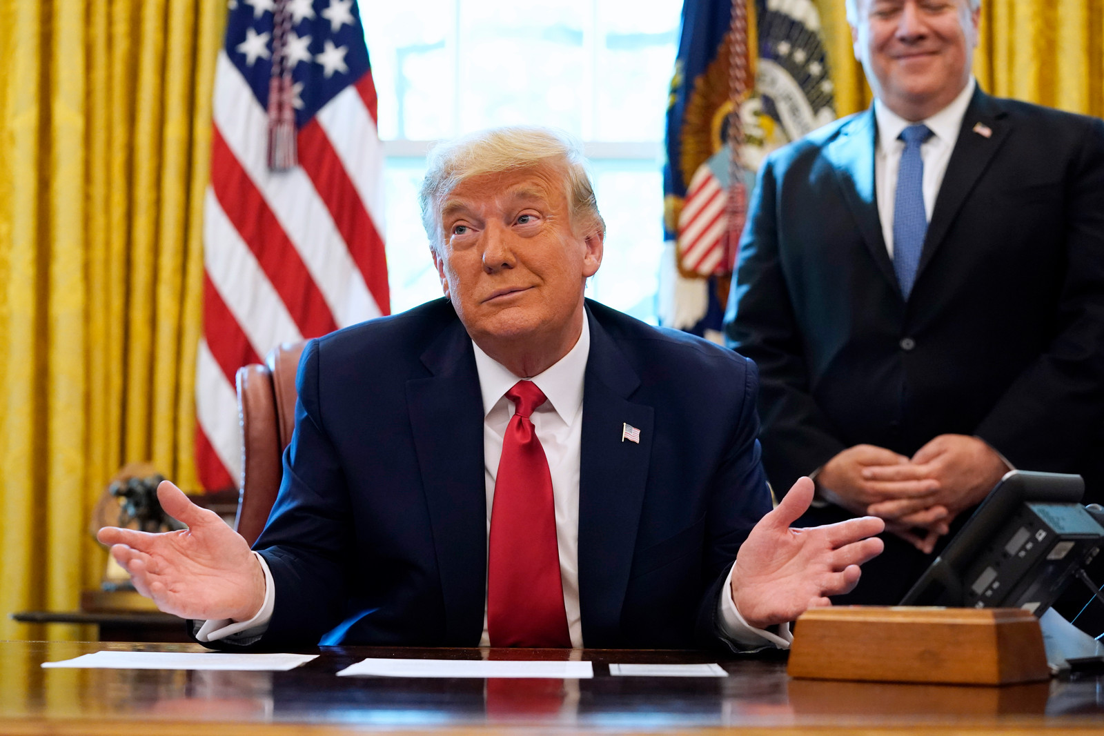 Donald Trump. Zijn ambtstermijn eindigt op 20 januari. Beeld   Alex Brandon / AP