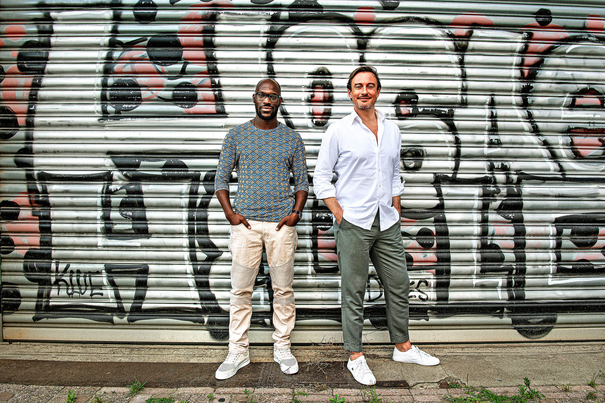 Mitchell Esajas en Vincent Verkoelen. Beeld Guus Dubbelman / de Volkskrant