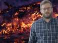 IJslandse Belg maakt machtige beelden vlak bij vulkaankrater