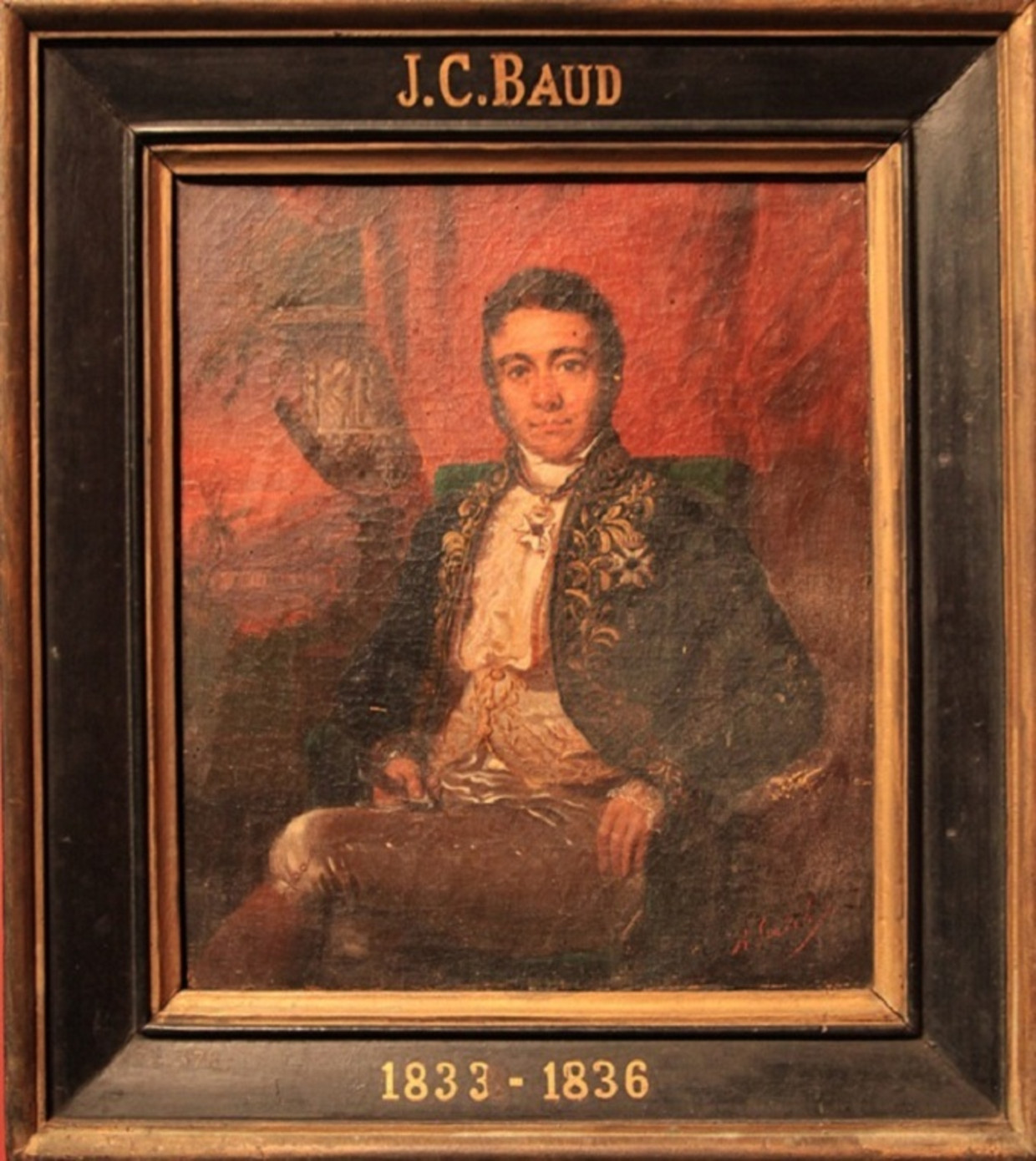 Jean Chrétien Baud Beeld Geschilderd door: Raden Saleh