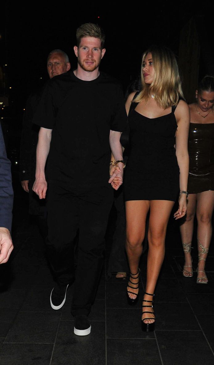 Kevin De Bruyne en Michèle Lacroix op het feestje achteraf in The Ivy Spinningfields.