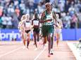 Sifan Hassan in actie tijdens de 1500 meter op de 42ste editie van de FBK Games.