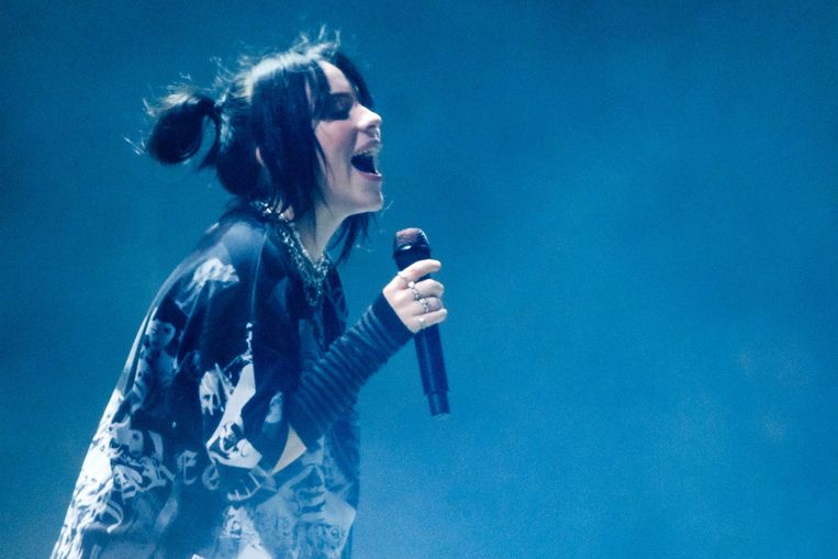 Billie Eilish op Glastonbury Festival vorige zomer. Beeld Photo News