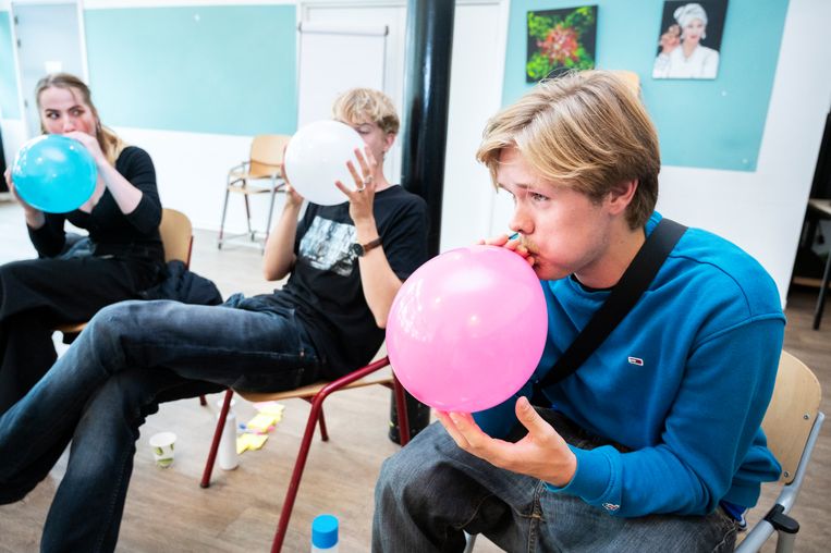 De leerlingen van het ROC van Amsterdam. Beeld Sanne De Wilde