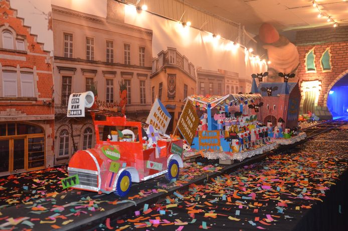 Miniatuurstoet carnaval Ninove 2021 - carnavalsgroep Veer Tier Thoeësj.