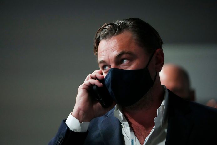L'acteur Leonardo DiCaprio a assisté à une réunion lors de la Conférence des Nations unies sur le changement climatique (COP26) à Glasgow, en Écosse.