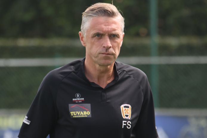 Anzegem-trainer Fanny Schamp is uiterst tevreden met de prestatie van zijn team.