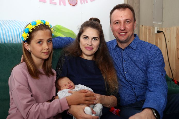 Inna, Pavlo en hun 11-jarige dochter.