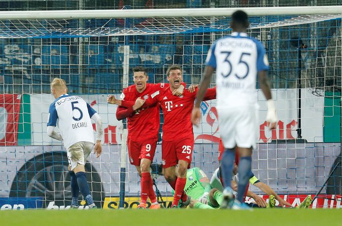 Het dodelijke duo van Bayern: Robert Lewandowski met Thomas Müller.