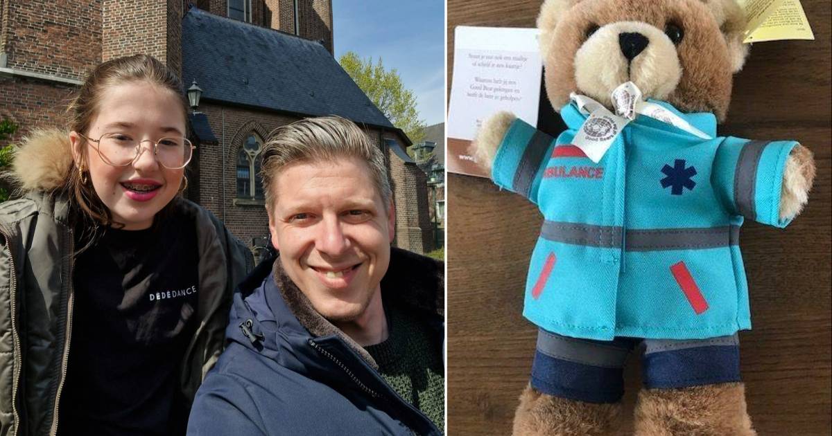 Dankzij dit beertje hield de dochter van Lars geen trauma over aan hun auto-ongeluk.