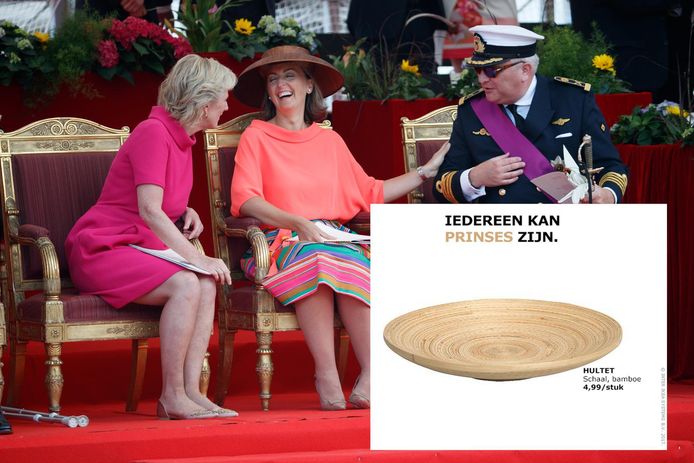 Ikea kroon op grapjeswerk rond hoed prinses Claire | Het leukste van het web | hln.be