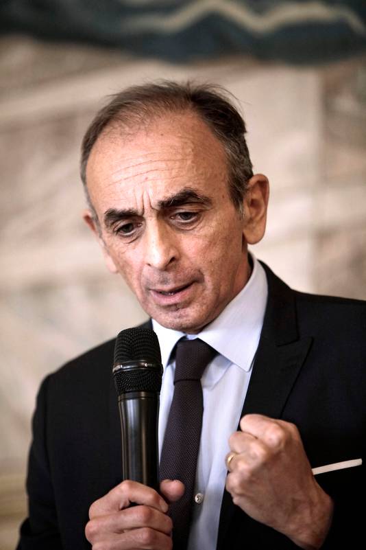 Éric Zemmour. De Franse presidentsverkiezingen vinden volgend jaar in april plaats.