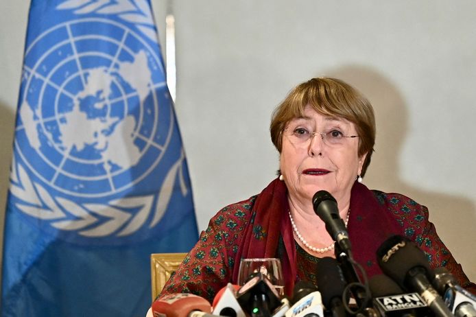 Michelle Bachelet, de Hoge Commissaris voor de Mensenrechten van de Verenigde Naties.