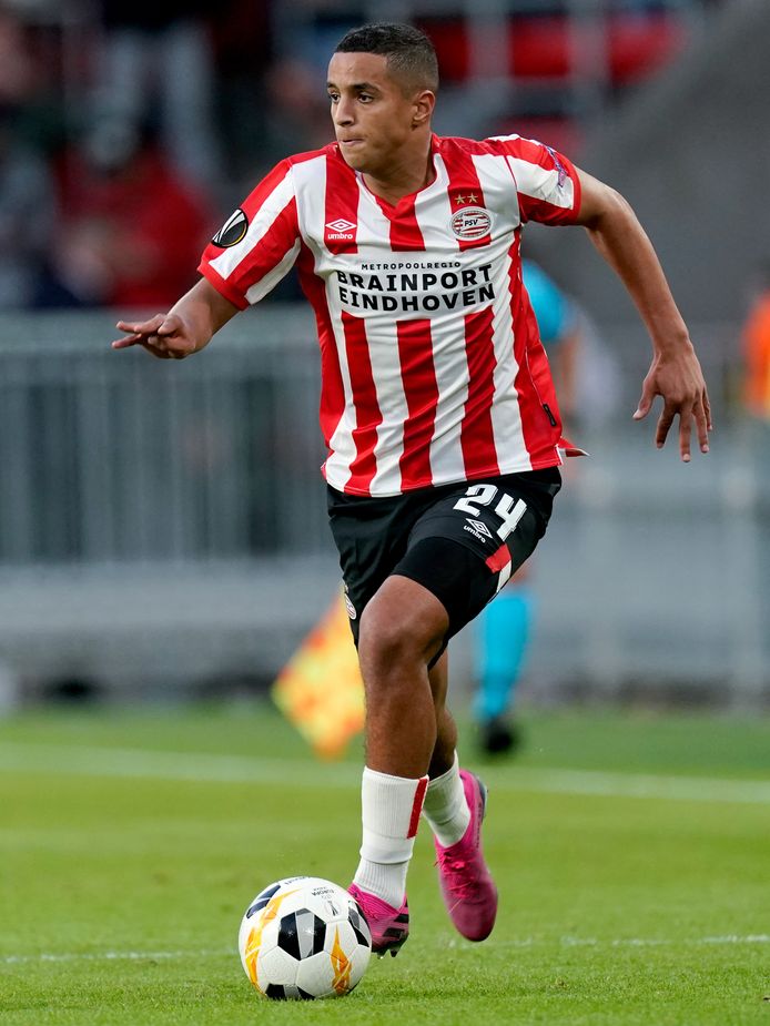 Mohammed Ihattaren was uitblinker tijdens PSV-Sporting Portugal.