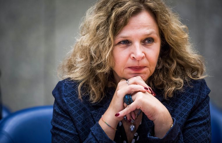 DEN HAAG - Minister van VWS Edith Schippers voor aanvang van het debat over het eigen risico. FREEK VAN DEN BERGH Beeld Freek van den Bergh