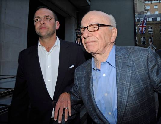 James et Rupert Murdoch