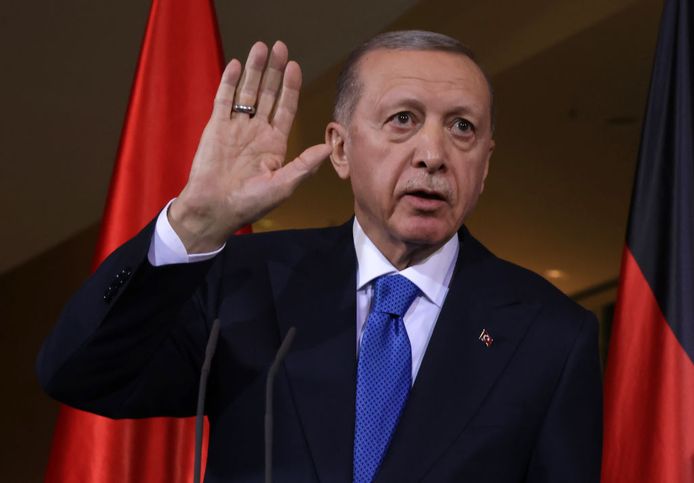 De Turkse president Recep Tayyip Erdogan.
