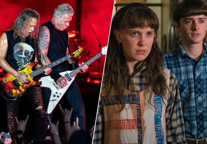 Metallica (links) - 'Stranger Things' (rechts)