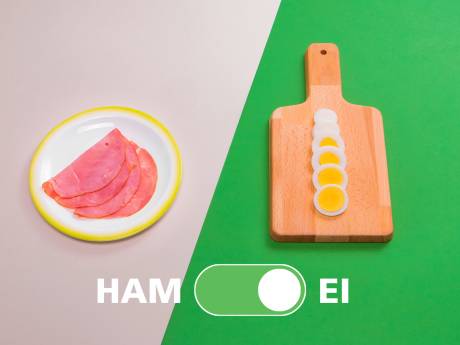 Een ei in plaats van ham: Voedingscentrum schrijft eetwissels voor