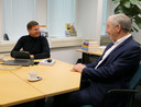 Jack Werkman in gesprek met projectontwikkelaar Ron van Pamelen.