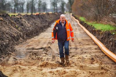 Een spaghetti aan kabels en leidingen in de grond, maar niet voor Odiliapeel zelf