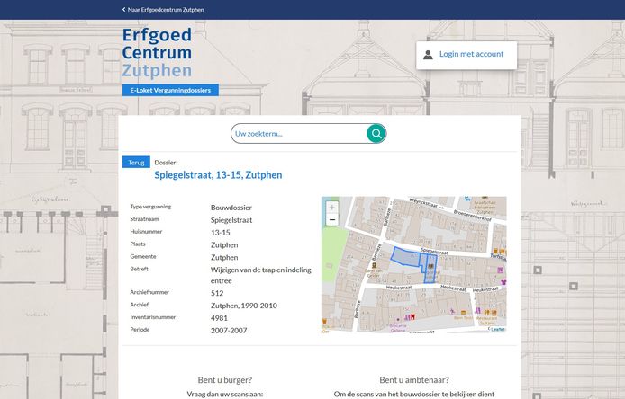 Bouwdossiers in Zutphen zijn nu online in te zien.