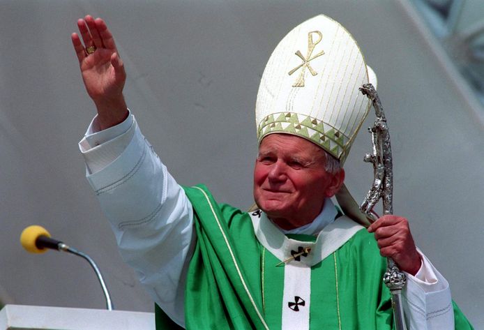 Archiefbeeld. Paus Johannes Paulus II tijdens een bezoek aan Gdansk in Polen. (05/06/99)