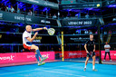 Arjen Robben in actie op de padelbaan in Utrecht - een nieuwe hobby van de oud-international.