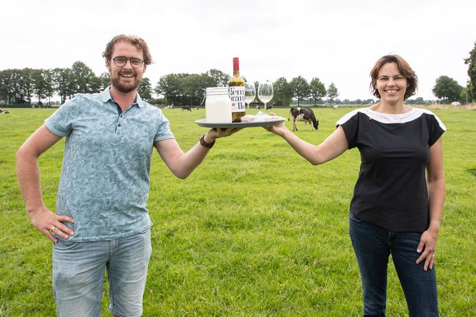 Leon Ripperda en Karin van der Toorn willen met hun Tour de Sallandse Boer de boerderij en horeca samenbrengen.