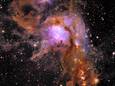 Messier 78, een beginnend sterrenstelsel.