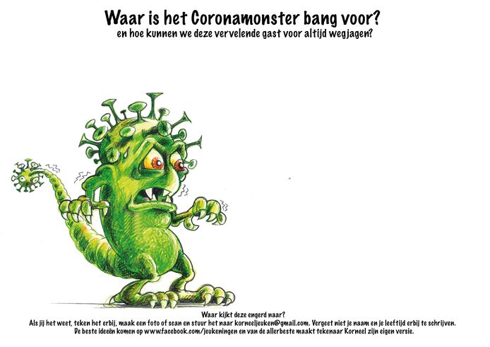 Speciaal Voor Kinderen Wie Verslaat Het Coronamonster Home Gelderlander Nl