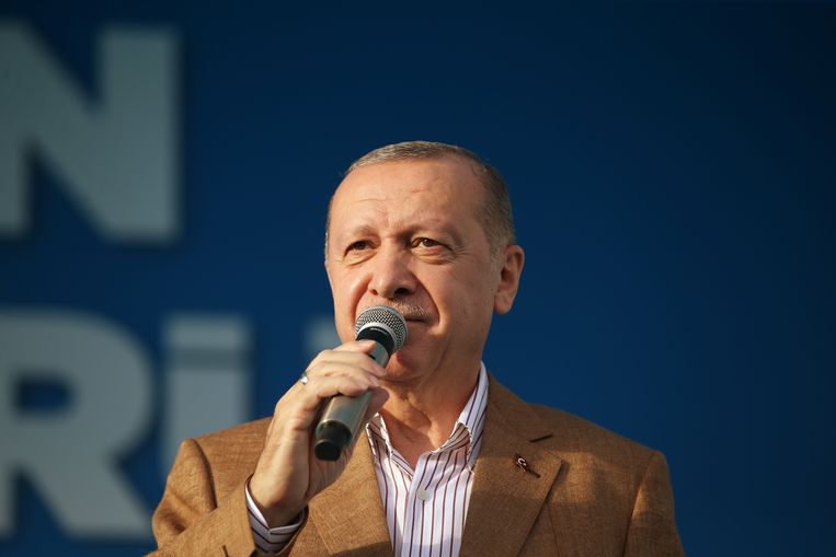 De Turkse president Erdogan. Beeld EPA
