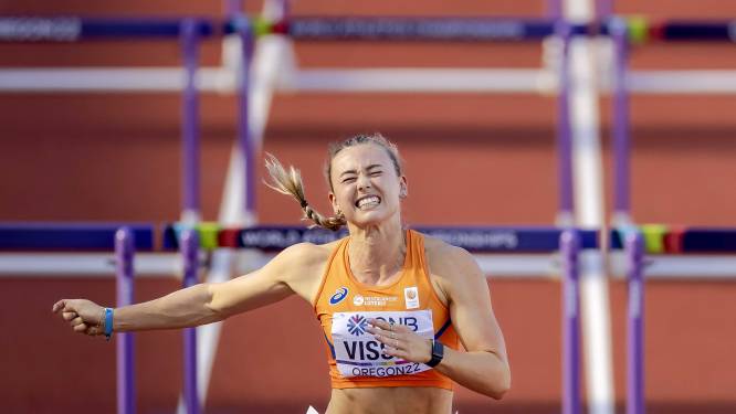 Nadine Visser baalt na mislopen hordenfinale: ‘Mijn vorm is niet zo goed als ik dacht’
