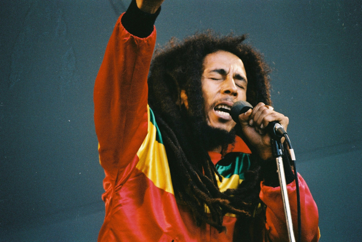Bob Marley, reggaemuzikant Beeld Redferns