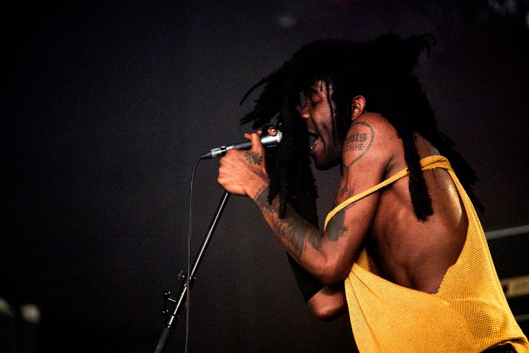 Ho99o9 was er niet om te plezieren, Ho99o9 was er om duivels uit te drijven. Beeld Joris Casaer
