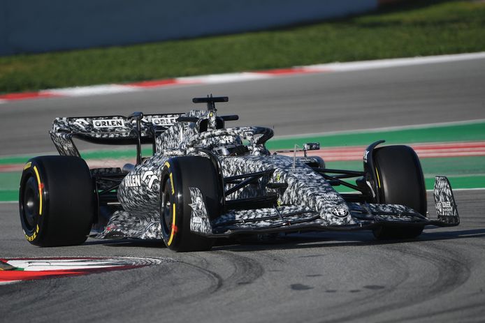 Valtteri Bottas in actie.