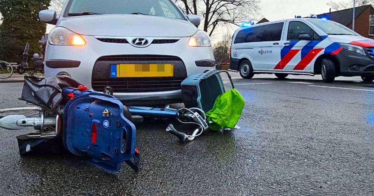 Zwangere vrouw raakt gewond bij botsing met automobilist.