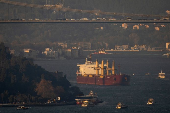 Questa nave cisterna per colza alla rinfusa è stata in grado di proseguire la sua rotta verso il Belgio oggi dopo essere stata detenuta all'ingresso del Bosforo a causa del ritiro della Russia dall'accordo sul grano del Mar Nero.