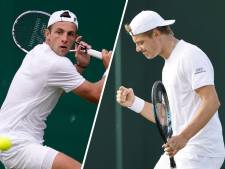 Tallon Griekspoor en Tim van Rijthoven pas laat de baan op in tweede ronde Wimbledon