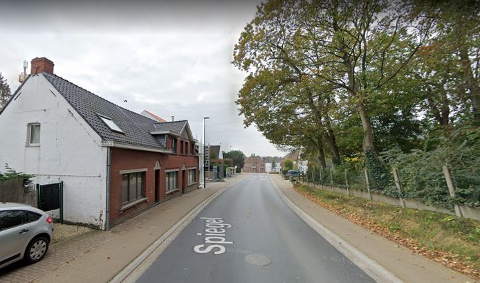 De brand woedde in Spiegel in Scheldewindeke.