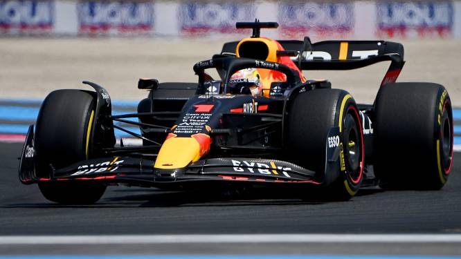 Max Verstappen zet grote stap voorwaarts en houdt Ferrari's ver achter zich in Franse slottraining
