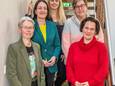De Zeeuwse waterschapsverkiezingen kenden vorige week relatief veel vrouwelijke lijsttrekkers: vijf. Van links naar rechts: Karin Körver (Partij voor de Dieren), Carla Michielsen (CDA), Nathalie de Visser (VVD), Marleen Blommaert (Water Natuurlijk) en Heleen Hamelink (ChristenUnie). Ze zijn ook alle vijf gekozen.