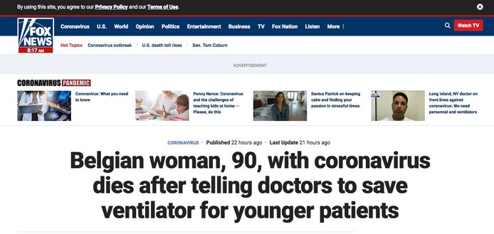 Fox News over Suzanne Hoylaerts