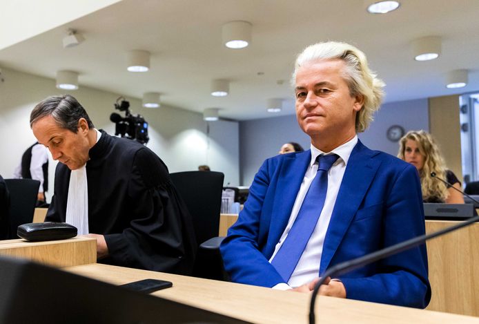 Advocaat Geert-Jan Knoops en PVV-leider Geert Wilders.