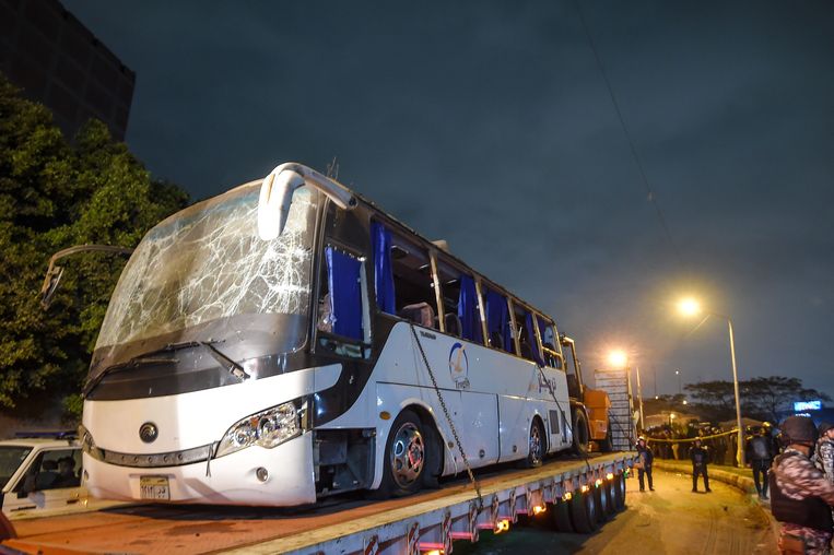 De toeristenbus. Beeld AFP
