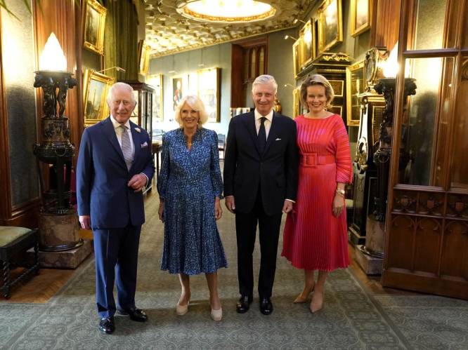 Weinig royals gingen hen voor: Filip en Mathilde dineren en slapen in Windsor op privé-uitnodiging van Charles en Camilla