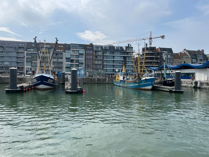 Vissersboten in Oostende